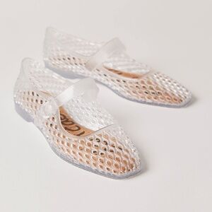 Sam Edelman Clear Jelly Mary Jane Flats